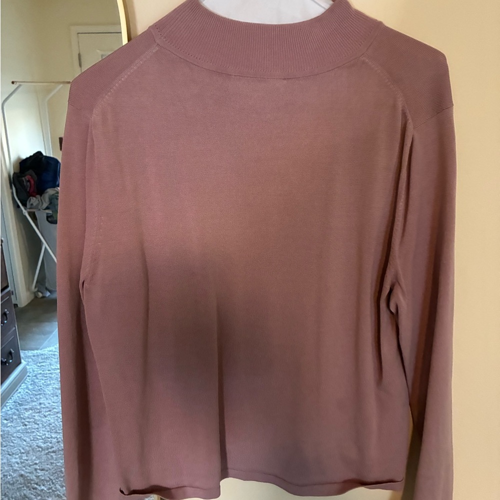 Pendleton Dusty Rose Ribbed Knit - Picture 2 of 3